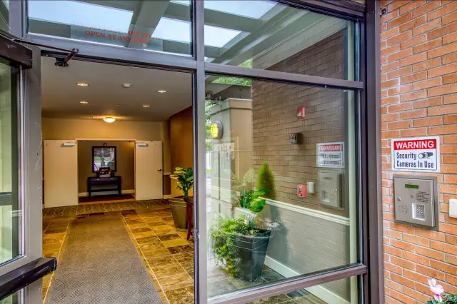 Secure building, with Intercom System, at the Door