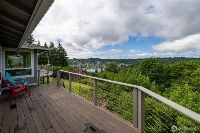 Private view deck off of the Primary suite
