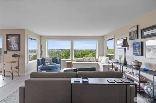 Tons of natural light and space