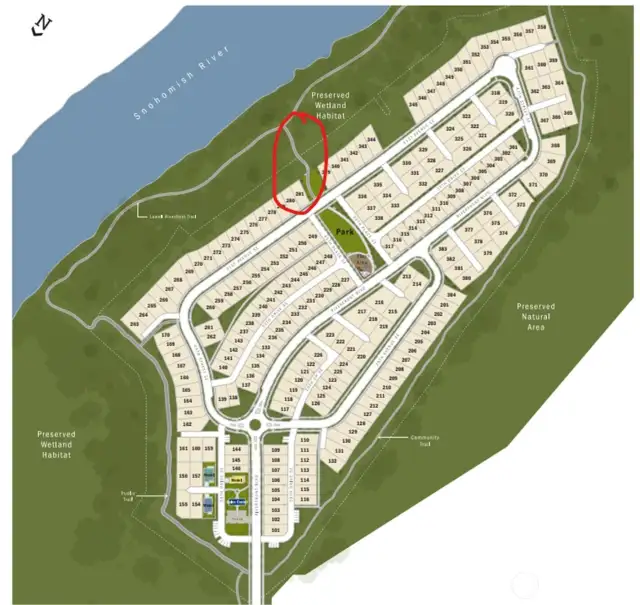 Map of the community and trail system.
