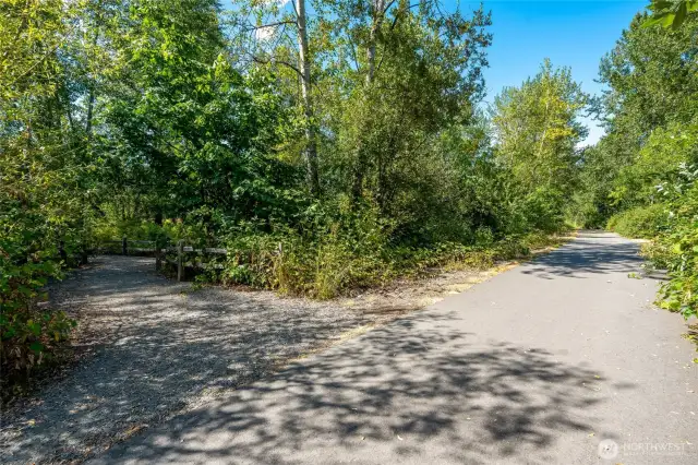 Walk, run, bike along the community trails.