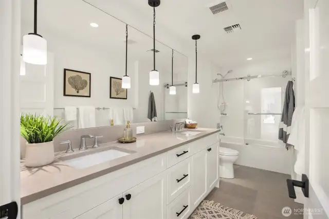 Lower level full bathroom