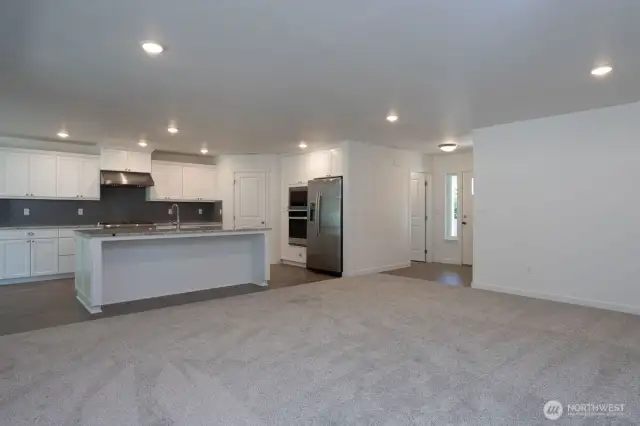 Previously built home living room