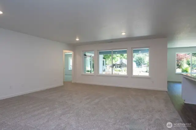 Previously built home living room