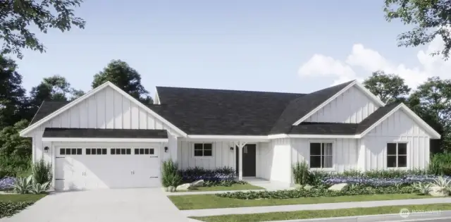 Saratoga Plan in the Farm House style Option