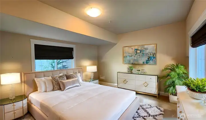 Second bedroom offers two windows one overlooking your sunny and private courtyard.