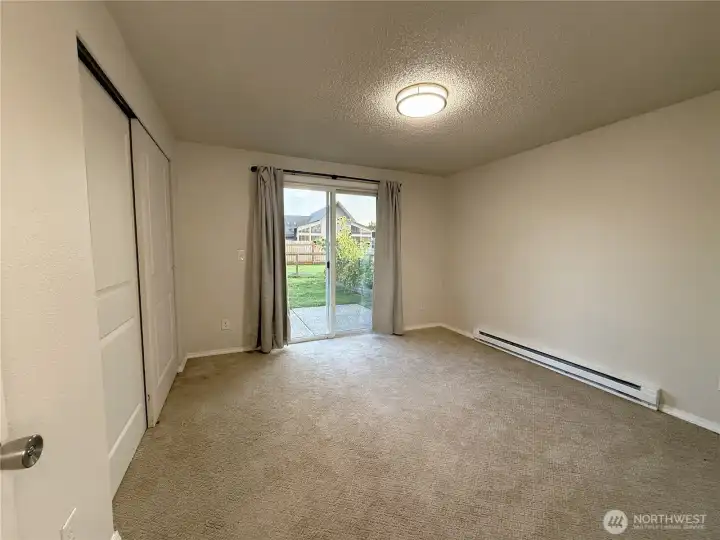 107 Bedroom 1 - Sliding door out to patio