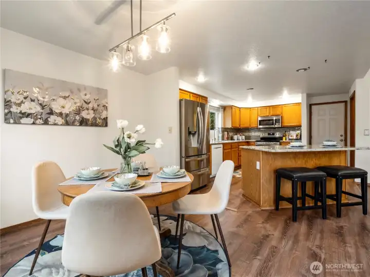 Easy access to serve your guest when entertaining.