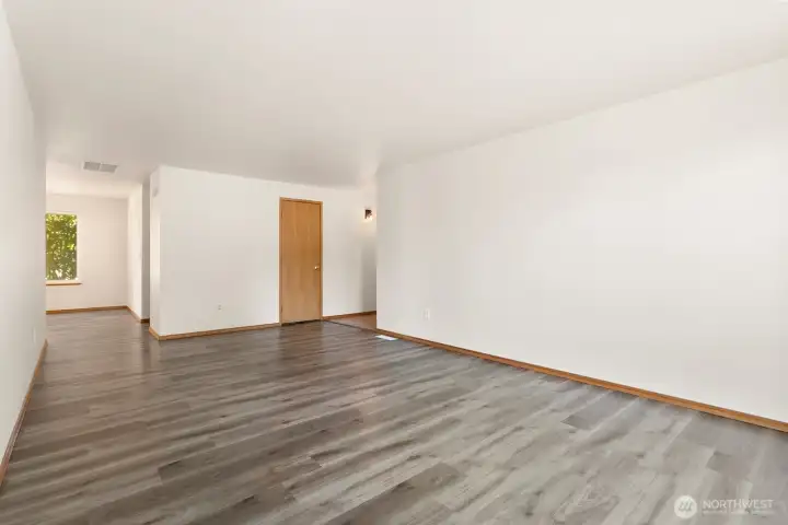 Living room, entry to right of closet door