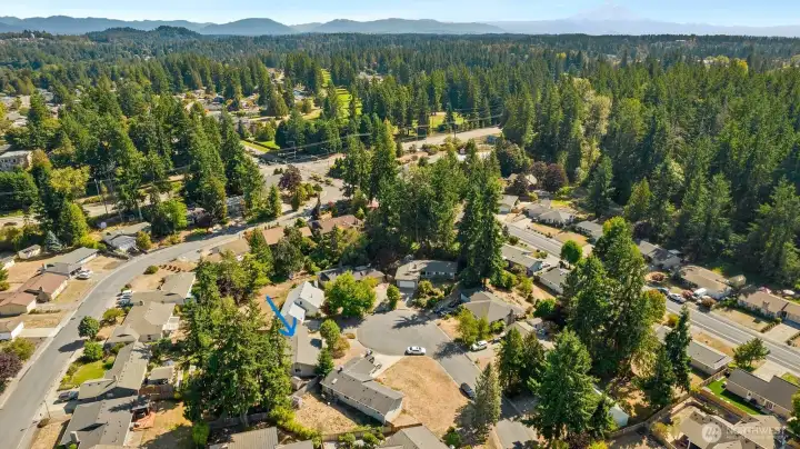 View of home location in cul de sac