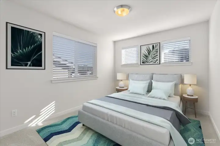 3rd bedroom. Virtually staged.
