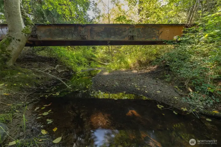 Bridge across Squalicum Creek.