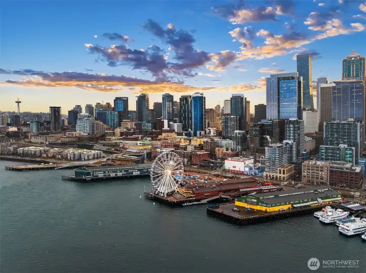 Near the newly redesigned waterfront!