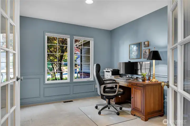 Main Level Den or potential 5th bedroom/guest bedroom.