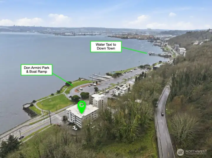 A wonderful location, free shuttles to the shopping & entertainment of West Seattle