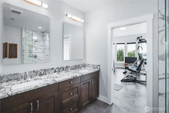 Bath located between Exercise/Flex & Fourth Bedroom