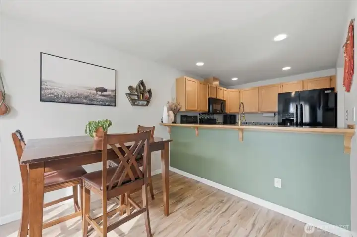 Room for guests to gather