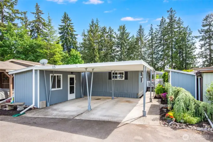 Covered side-by-side 2-car parking, fresh exterior paint & beautifully maintained landscaping welcome you home. Covered side-by-side 2-car parking, fresh exterior paint & beautifully maintained landscaping welcome you home.