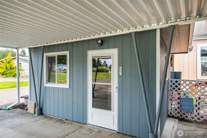 1 of 2 storage sheds with concrete flooring provide excellent space for garden equipment, tools, seasonal décor, and additional everyday storage. 1 of 2 storage sheds with concrete flooring provide excellent space for garden equipment, tools, seasonal décor, and additional everyday storage.