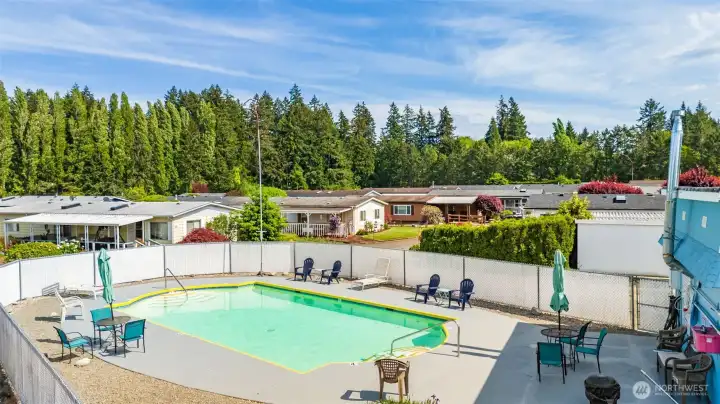Outdoor heated pool and community amenities create the perfect blend of relaxation, recreation, and resort-style 55+ living. Outdoor heated pool and community amenities create the perfect blend of relaxation, recreation, and resort-style 55+ living.