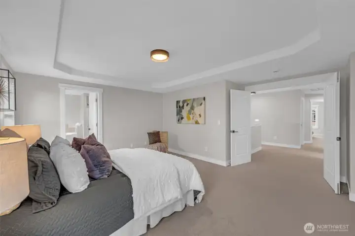 Double french doors to your primary suite Double french doors to your primary suite