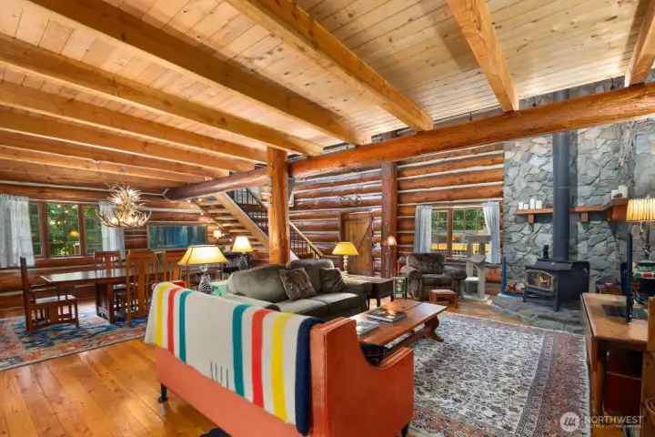 Open concept main floor with dining room, living room and kitchen. Open concept main floor with dining room, living room and kitchen.
