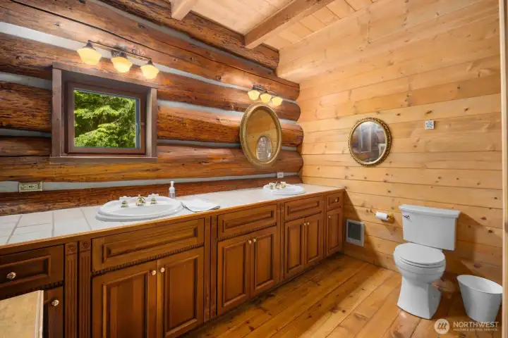 Full bathroom on main floor. Full bathroom on main floor.