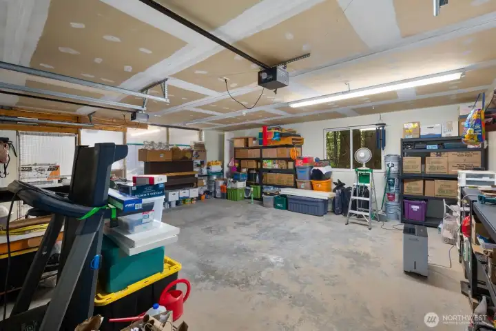 Inside the spacious garage. Inside the spacious garage.