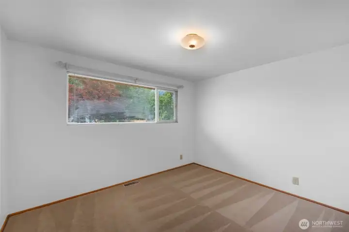 One of the three bedrooms