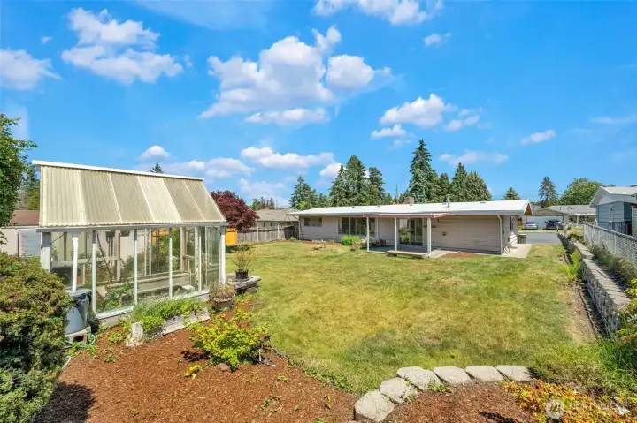 Huge backyard