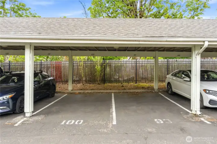 Unit comes with a coveted carport parking space #100 Unit comes with a coveted carport parking space #100