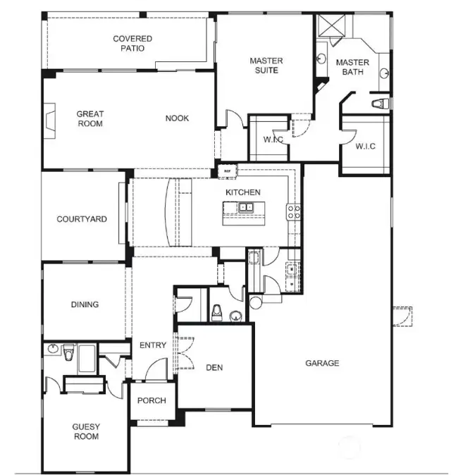 This floor plan is flipped (reversed) from the actual home.