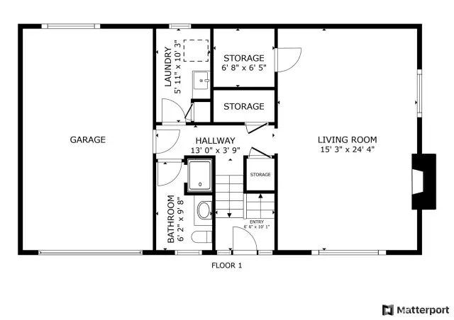 Matterport Floorplan || Main Level