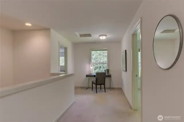Open hallway with room for a desk