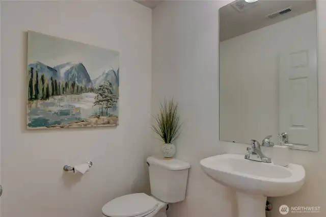 Downstairs powder room