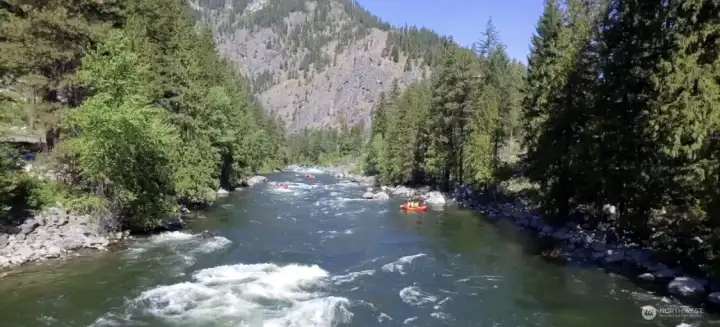 The Spring snow melt in action