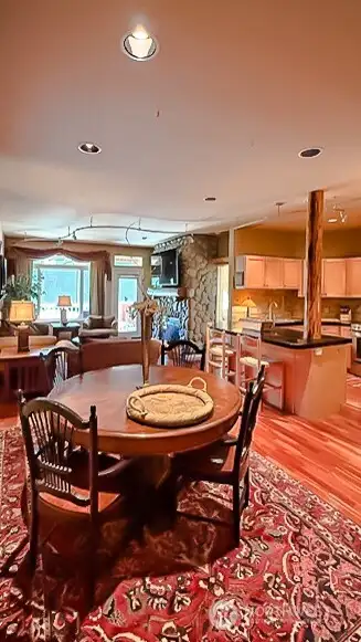 Custom track lighting on ceiling for intimate lighting