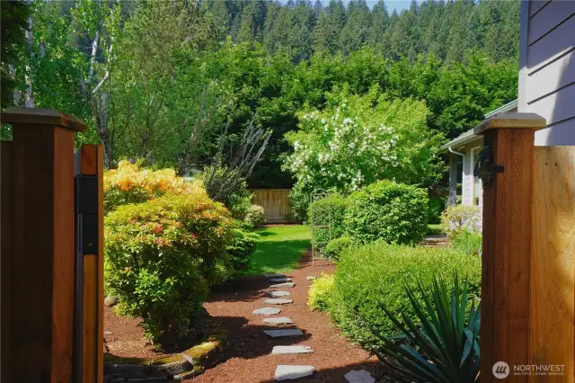 Entrance to back yard