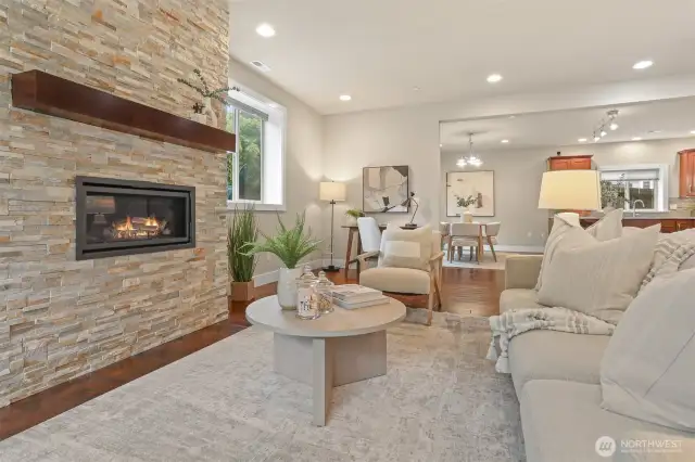 The main floor has a very open feel.