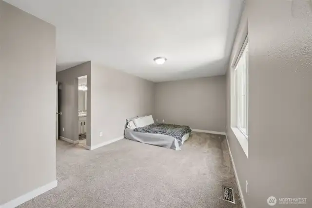 Plenty of room in the Primary bedroom.