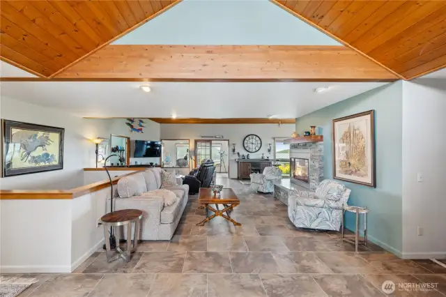 Welcome home to this inviting Skyline home. With new flooring, vaulted ceilings and a new gas fireplace!