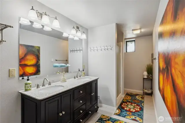Downstairs guest bathroom.