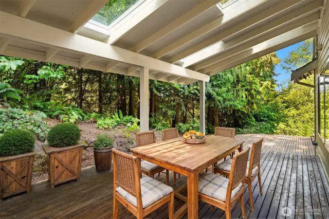 Virtually Staged - Outdoor Covered Deck.