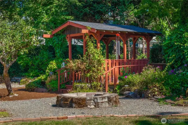 Quaint gazebo for sitting and entertaining