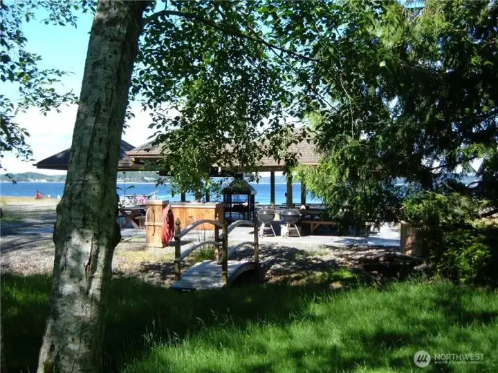 North Beach Recreational area with another covered picnic area, horseshoes, swing set and fun!