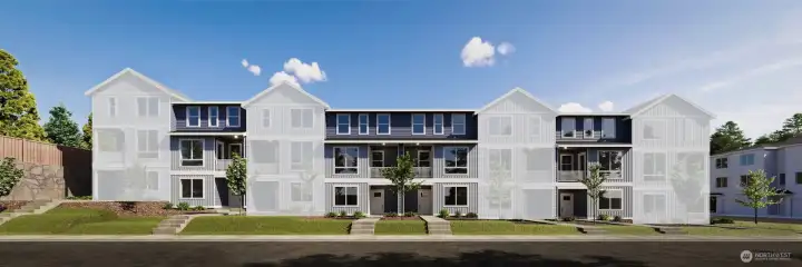Image is a rendering   Photographs are for illustrative purposes only. Features, finishes, interior/exterior colors, landscaping and floorplan shown may vary from actual homes built.
