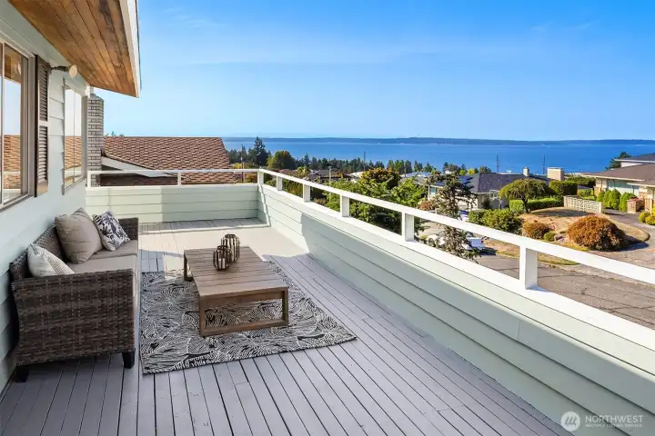 View from the deck off the dining area.