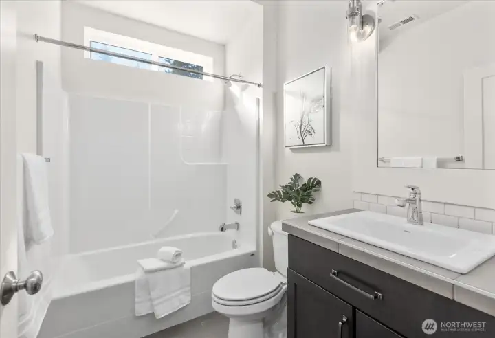 Full bath on main floor.