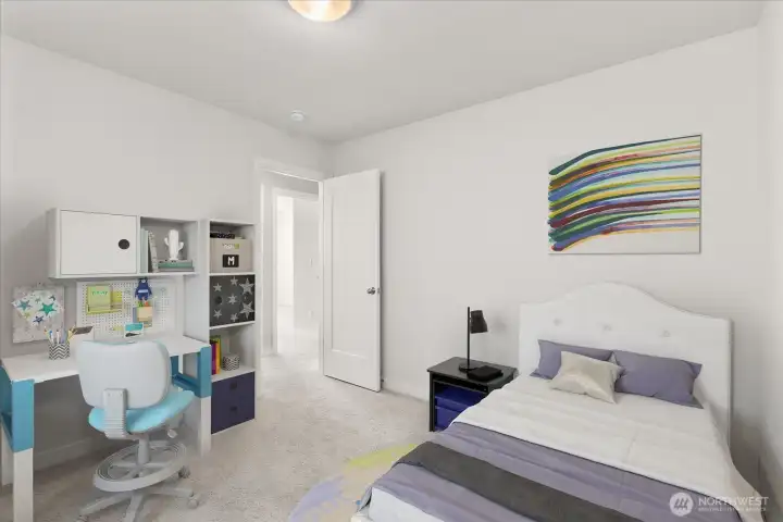 4th bedroom. Virtually staged.