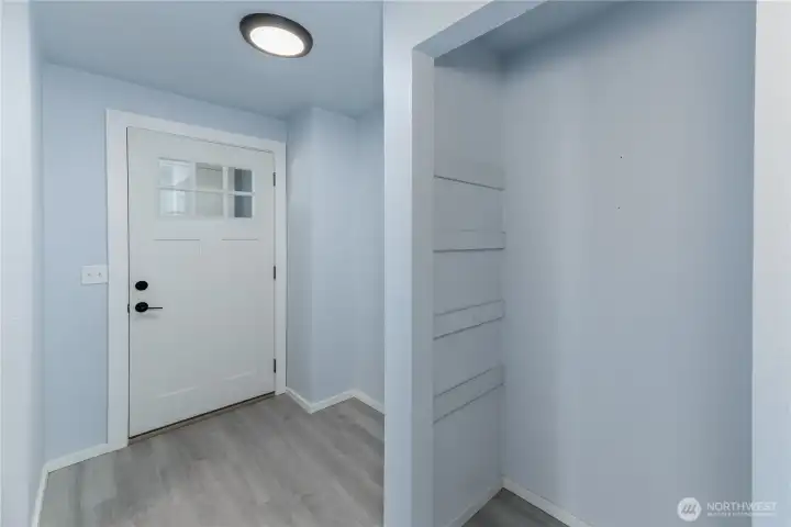 Entryway with new door